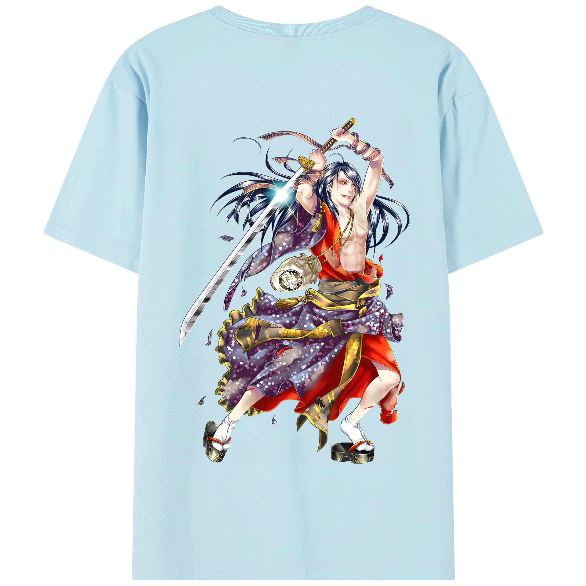 （画像用） 刀剣乱舞 Touken Ranbu 綿100％半袖Tシャツ（背面プリント）